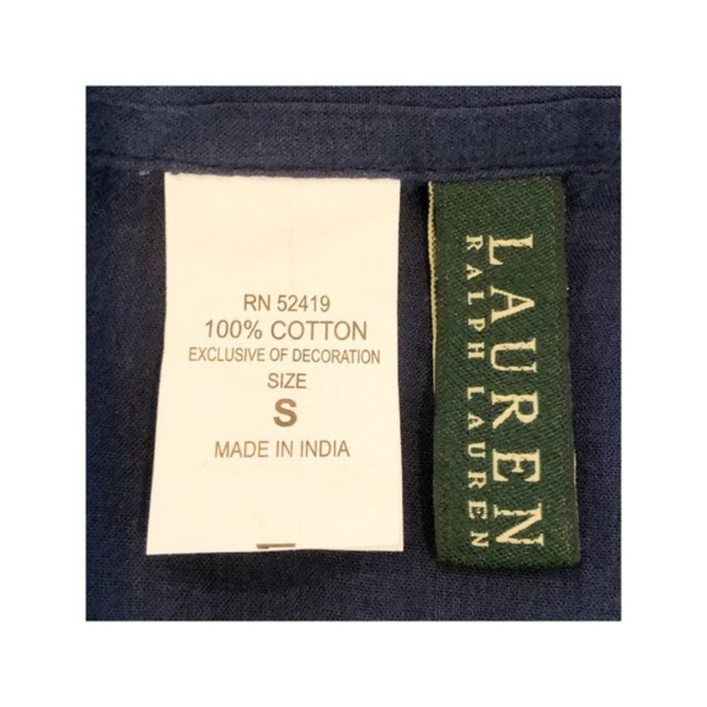 Lauren Ralph Lauren Pintuck Button Front Tunic - Picture 8 of 8